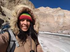 Ladakh, India : Walking on Ice during the Chadar Trek